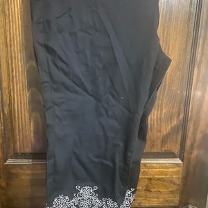 Catherine's Embroidered Capris - NWT - 26w